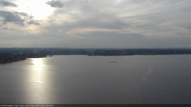 Lake Travis webcam, December 2, 2017 3:40 PM CT