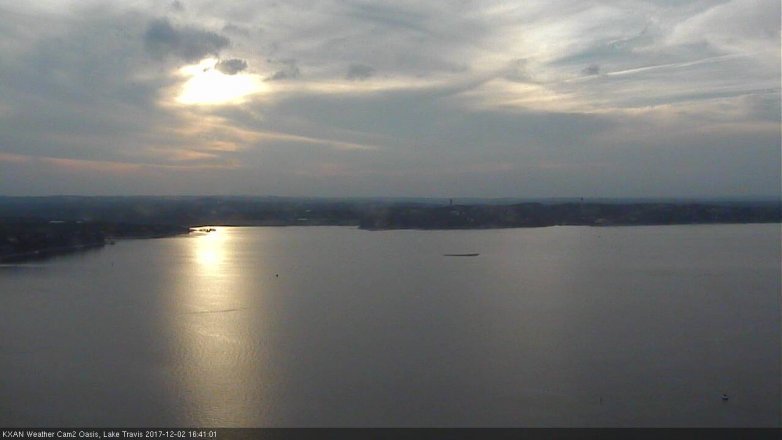 Lake Travis webcam, December 2, 2017 3:50 PM CT