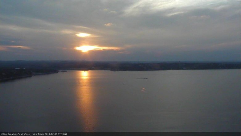 Lake Travis webcam, December 2, 2017 4:40 PM CT