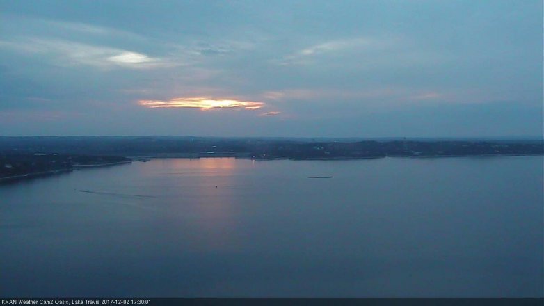Lake Travis webcam, December 2, 2017 4:45 PM CT