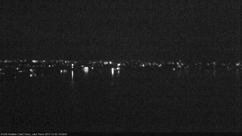 Lake Travis webcam, December 2, 2017 5:40 PM CT