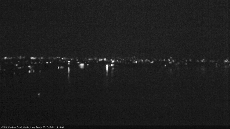 Lake Travis webcam, December 2, 2017 6:45 PM CT