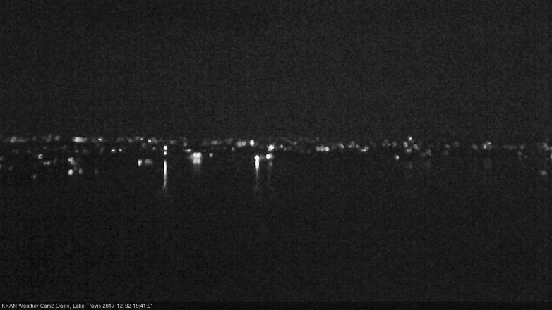 Lake Travis webcam, December 2, 2017 7:10 PM CT