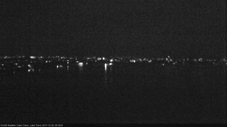 Lake Travis webcam, December 2, 2017 7:45 PM CT