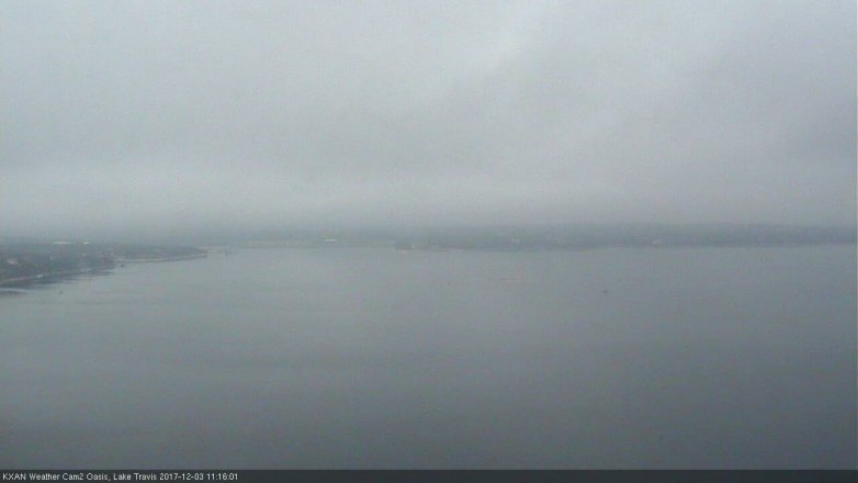 Lake Travis webcam, December 3, 2017 10:40 AM CT