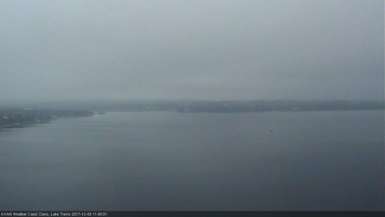 Lake Travis webcam, December 3, 2017 11:00 AM CT