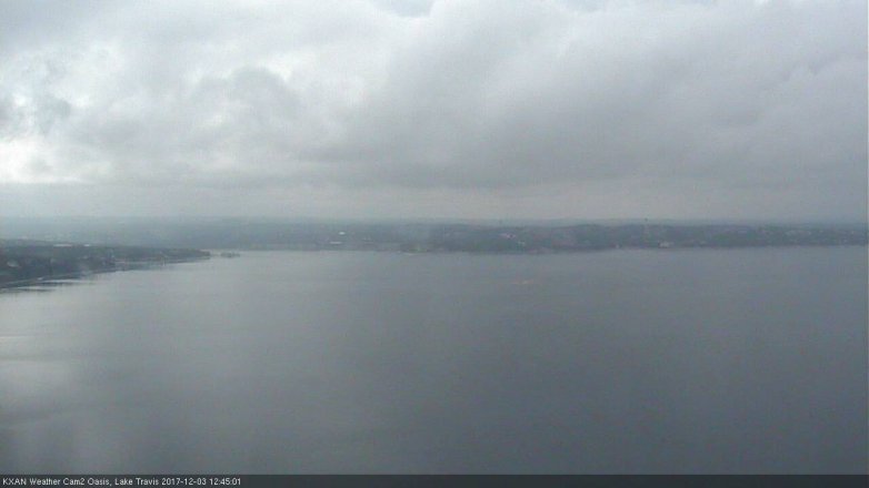Lake Travis webcam, December 3, 2017 12:00 PM CT
