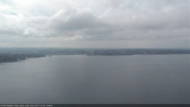 Lake Travis webcam, December 3, 2017 1:05 PM CT