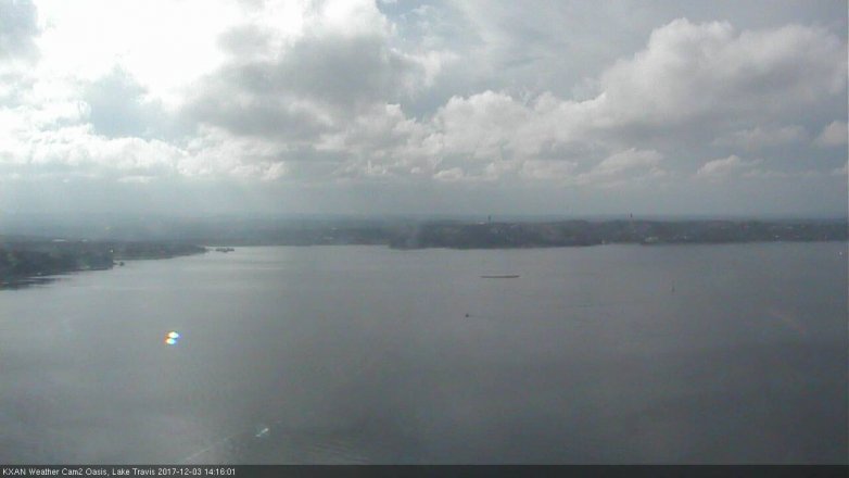 Lake Travis webcam, December 3, 2017 1:30 PM CT