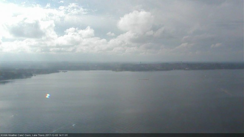 Lake Travis webcam, December 3, 2017 1:35 PM CT