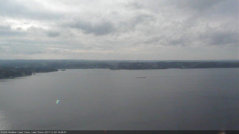 Lake Travis webcam, December 3, 2017 1:50 PM CT