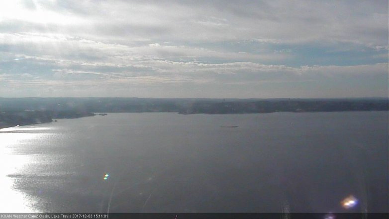Lake Travis webcam, December 3, 2017 2:25 PM CT