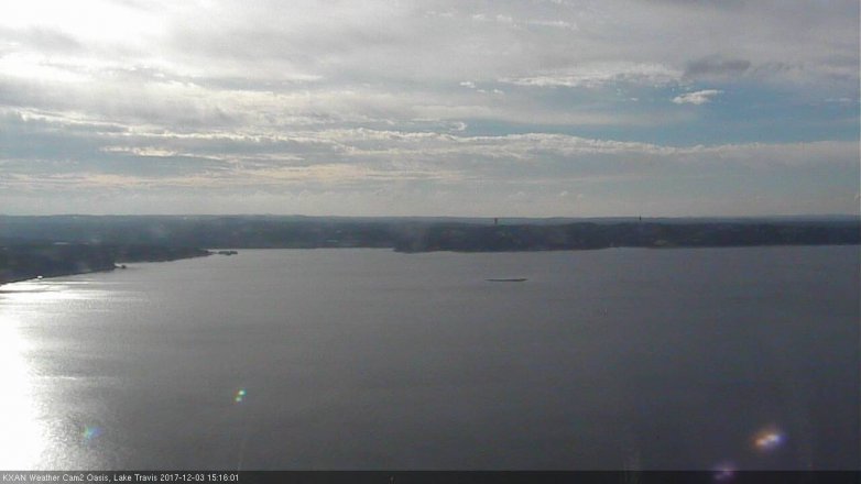 Lake Travis webcam, December 3, 2017 2:30 PM CT