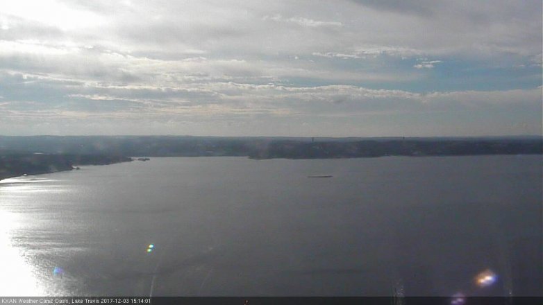 Lake Travis webcam, December 3, 2017 2:40 PM CT