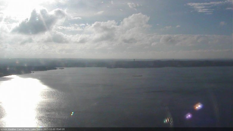 Lake Travis webcam, December 3, 2017 2:50 PM CT