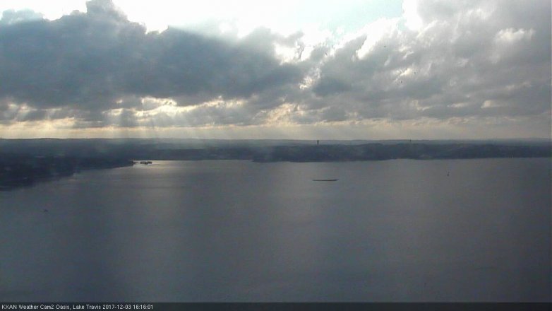 Lake Travis webcam, December 3, 2017 3:20 PM CT