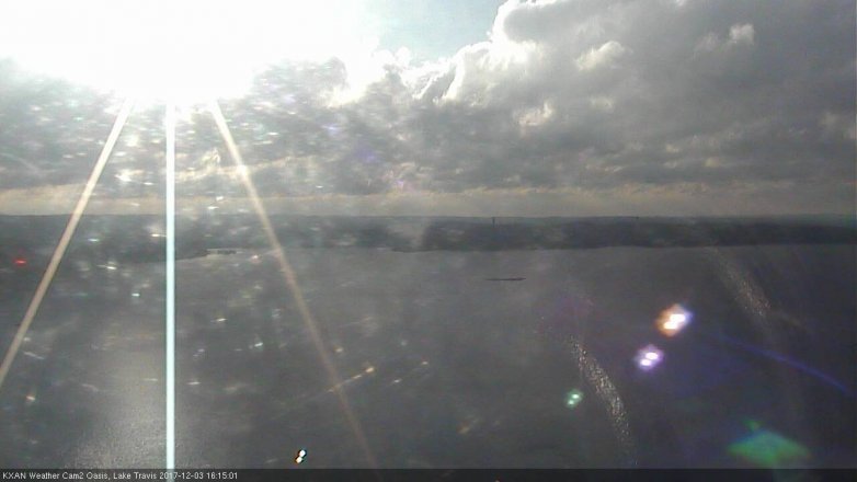 Lake Travis webcam, December 3, 2017 3:45 PM CT