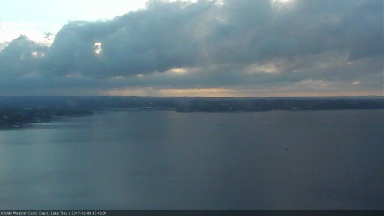 Lake Travis webcam, December 3, 2017 3:50 PM CT