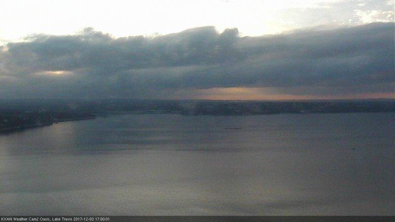 Lake Travis webcam, December 3, 2017 4:05 PM CT