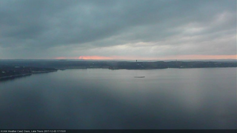 Lake Travis webcam, December 3, 2017 4:30 PM CT