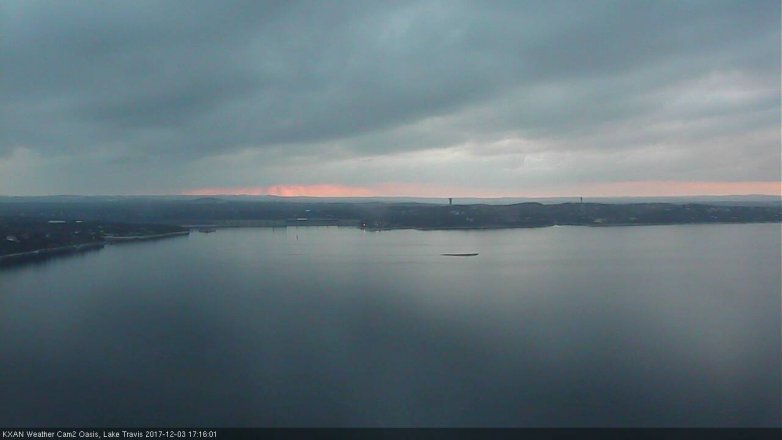 Lake Travis webcam, December 3, 2017 4:35 PM CT