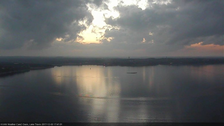 Lake Travis webcam, December 3, 2017 5:00 PM CT