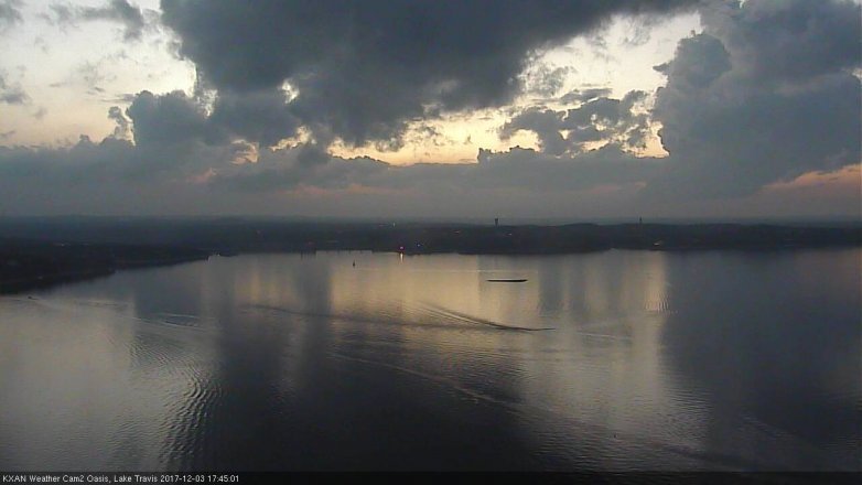 Lake Travis webcam, December 3, 2017 5:15 PM CT