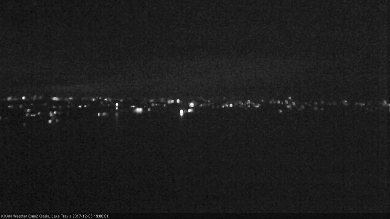 Lake Travis webcam, December 3, 2017 6:05 PM CT