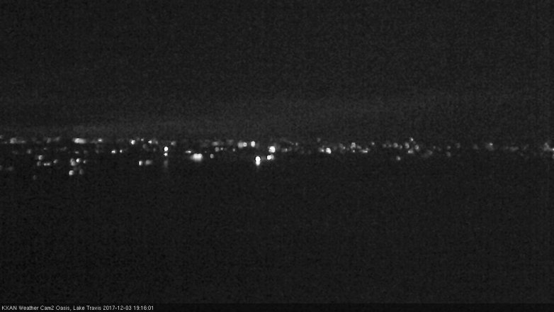 Lake Travis webcam, December 3, 2017 6:35 PM CT