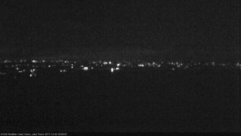Lake Travis webcam, December 3, 2017 7:25 PM CT