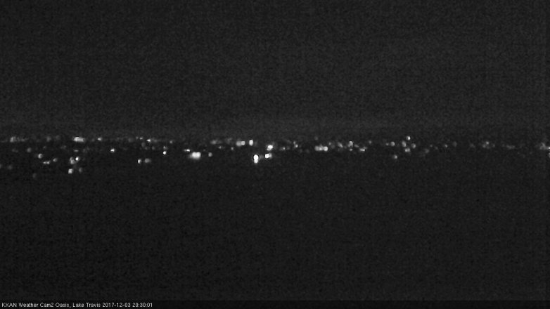 Lake Travis webcam, December 3, 2017 7:35 PM CT