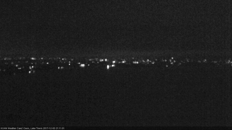 Lake Travis webcam, December 3, 2017 8:20 PM CT