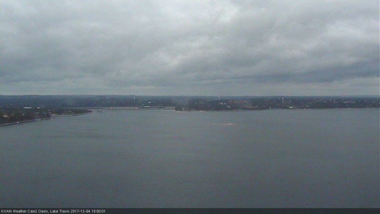 Lake Travis webcam, December 4, 2017 9:05 AM CT