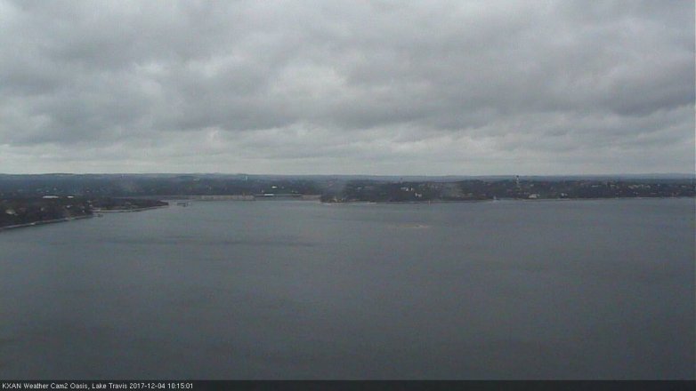 Lake Travis webcam, December 4, 2017 9:25 AM CT