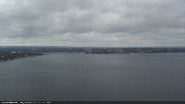 Lake Travis webcam, December 4, 2017 9:45 AM CT