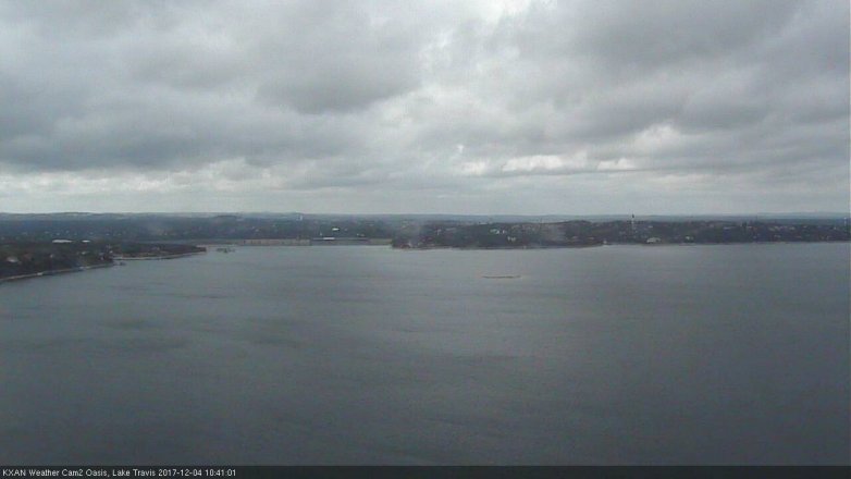 Lake Travis webcam, December 4, 2017 9:55 AM CT