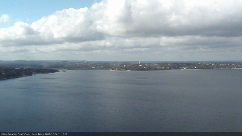 Lake Travis webcam, December 4, 2017 10:35 AM CT