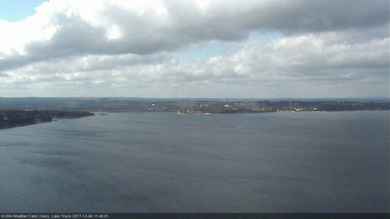 Lake Travis webcam, December 4, 2017 10:55 AM CT