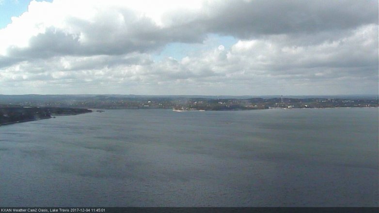 Lake Travis webcam, December 4, 2017 11:05 AM CT