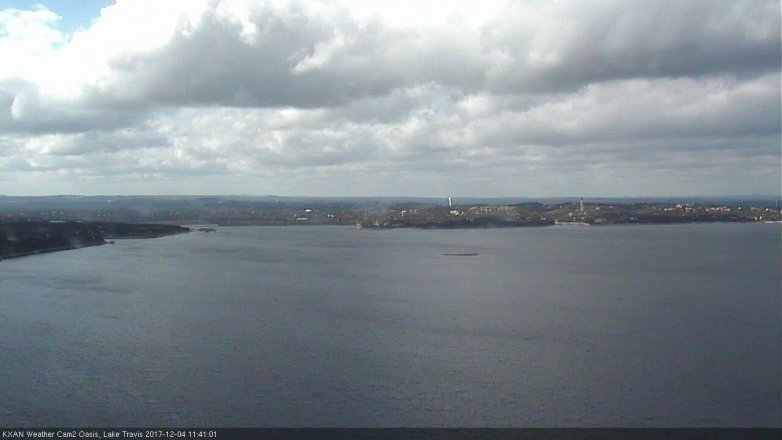 Lake Travis webcam, December 4, 2017 11:10 AM CT