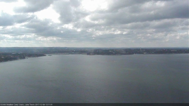 Lake Travis webcam, December 4, 2017 12:25 PM CT