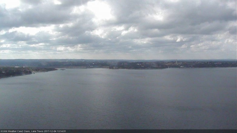 Lake Travis webcam, December 4, 2017 12:30 PM CT