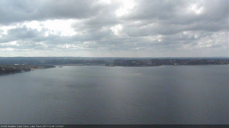 Lake Travis webcam, December 4, 2017 12:35 PM CT
