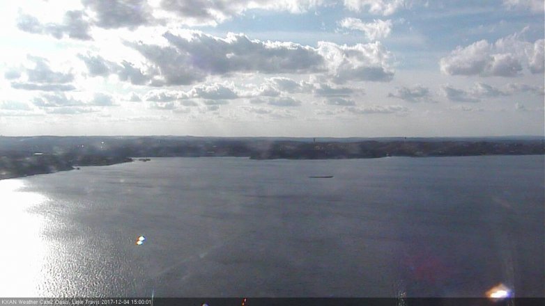 Lake Travis webcam, December 4, 2017 2:30 PM CT