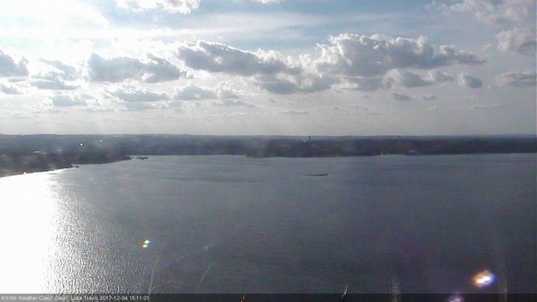 Lake Travis webcam, December 4, 2017 2:35 PM CT