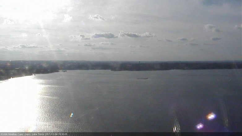 Lake Travis webcam, December 4, 2017 2:50 PM CT