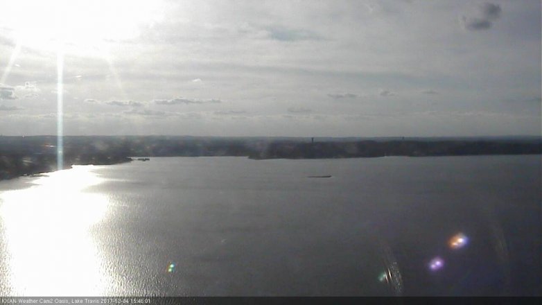 Lake Travis webcam, December 4, 2017 3:10 PM CT