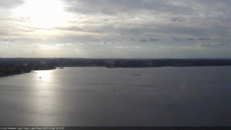 Lake Travis webcam, December 4, 2017 3:30 PM CT