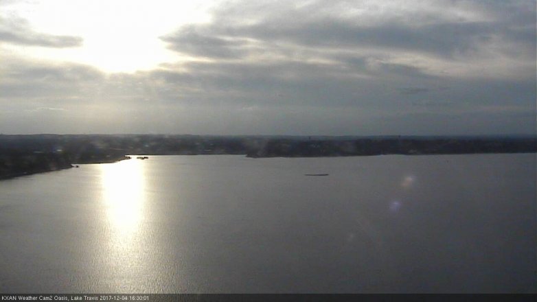 Lake Travis webcam, December 4, 2017 3:35 PM CT