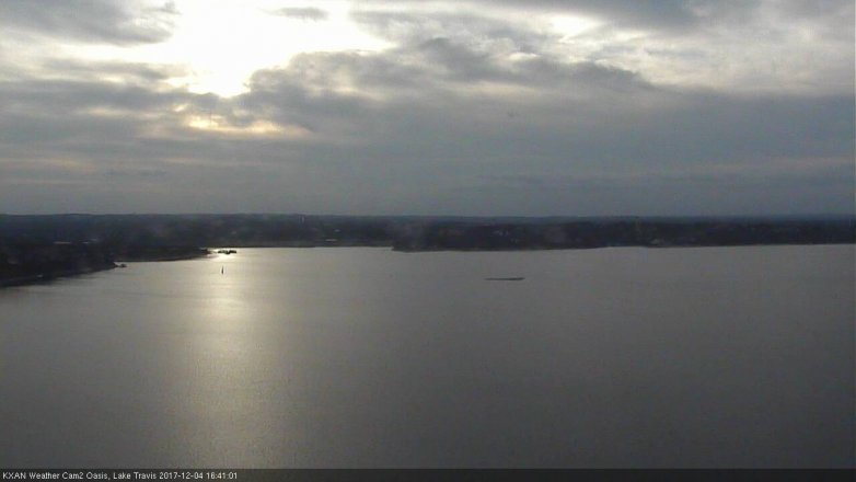 Lake Travis webcam, December 4, 2017 4:05 PM CT